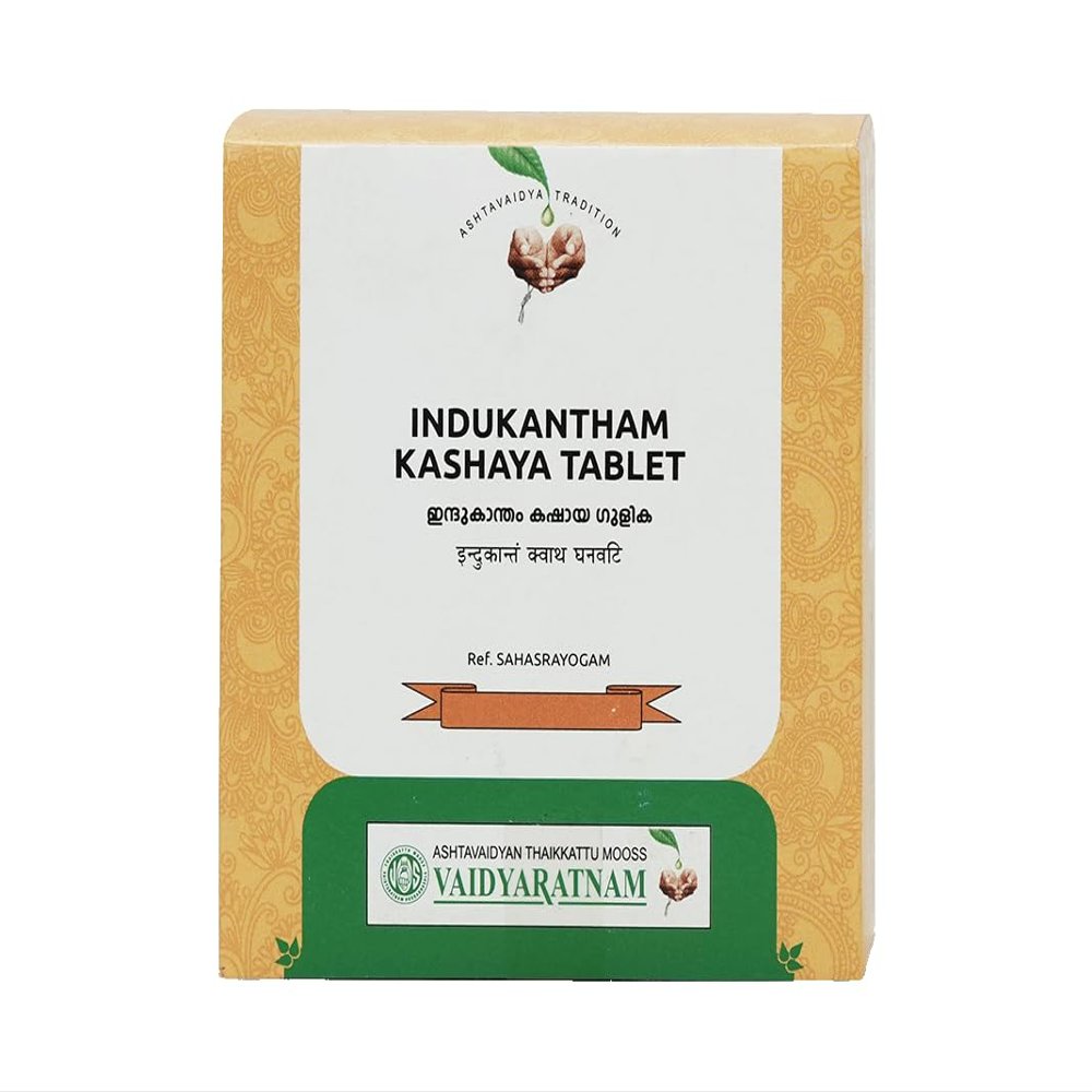 INDUKANTHAM KASHAYA GULIKA TABLET (100 tab) | Vaidyaratnam | Ayurvenue.com