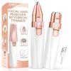 IRONTAB Women Epilator Trimer For - Face, Chin, Cheek, Eyebrow, Upper Lip Hair Remover, Usb Rechargeable Trimer (2 In 1 Eyebrow Epilator), multicolour view 1