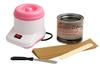 Chocolate Wax Hair Removal Kit with Wax Warmer, Strips, Spatula view 1