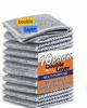 Double Layer Wire Dishcloths, Grey Stainless Steel Mesh, Multi-Purpose Kitchen Scrubbers for Dishes, Countertops, Cookware, Heavy Duty Reusable, 10 Pack view 1
