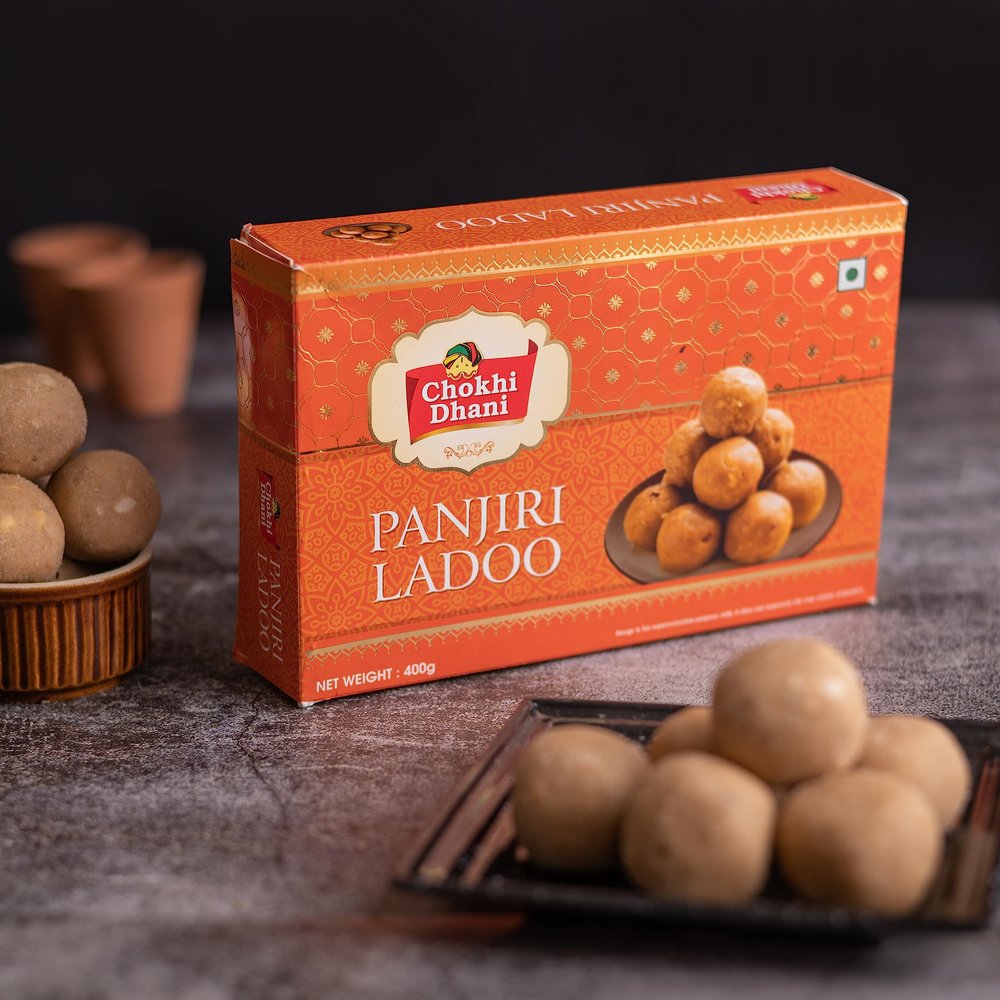 Chokhi Dhani Panjiri Ladoo 400gm |Indian Sweet for Every Festival (Pack of 1)
