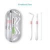 Interdental Brush for Teeth, Dental Floss and Toothpick Set, Double Head Teeth Cleaning Tools for Daily Oral Care, Travel-Friendly Teeth Floss for Gum Health (white) view 2