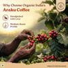 A Tata Product - Organic India Araku Instant Coffee, 50g, Certified Organic, Handpicked Pure Arabica, Rich Smooth Flavour, Medium Roast Profile, Fruity Chocolaty Notes, Soluble Coffee Powder view 3