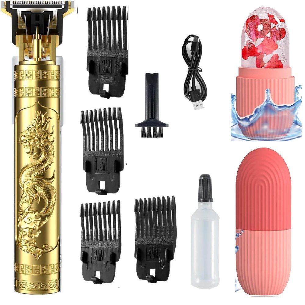 Hair Trimmer,Electric Shaving Machine,Adjustable Blade Clipper,trimmer for men,Body Trimmer,Trimmer Men Beard,Trimmers for man,Professional Shaver For Men T-9261 With Face Iice rollar (plastick multicolor)