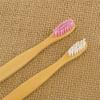 Oblivion Bamboo ToothBrush 2 Pcs  Natural Bamboo Toothbrush with Medium Bristles, Biodegradable, Durable & Sustainable Wooden Toothbrush for Oral Care, Zero Waste, Plastic-Free Dental Hygiene view 4
