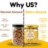 NiShru Almond Kesar Kulfi | Premium Flavoured Almonds | Rich Kesar & Kulfi Fusion | Healthy Crunchy Snack | Protein-Rich Gourmet Treat 150 Grams view 3
