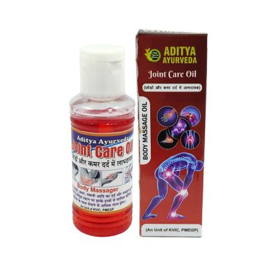 Aditya Ayurveda Joint Care Oil 60ml | 100% Ayurvedic & Herbal Pain Relief Oil | Dasmool, Kapoor, Mint | Reduces Joint Pain, Swelling & Stiffness