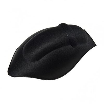 HEAVENGLOW Mens Underwear Bulge Enhancer Sponge Pad | Comfort Cushion for Trunks, Shorts & Briefs | Invisible Padded Enhancing Cup | Polyester Material for Swimwear | 5 Pack Black