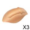 HEAVENGLOW Mens Underwear Enhancing Cup | Bulge Sponge Pad Cushion ILRDESrt for Trunks & Shorts | Discreet Polyester Pouch Enhancer Pad for Briefs & Jock Straps | Beige (3 Pack) view 2