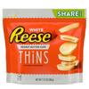 FruitJoy Reese Thins White Chocolate Creme Smooth Rich Peanut Butter Cups Share Pack 208gm (Imporetd USA) view 1