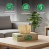 Eco Kranti - Bamboo Facial Tissue Paper Box | 100 Pulls x 6 Packs | 100% Natural | Soft & Absorbent Face Tissues | Biodegradable, Compostable & Eco-Friendly | Travel-Friendly Napkins view 3