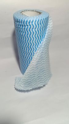 EDD Kitchen Need - Washable and Reusable - (Pack of 1) Kitchen Printed Tissue/Towel Paper Roll - approx 80 Pulls blue Waves