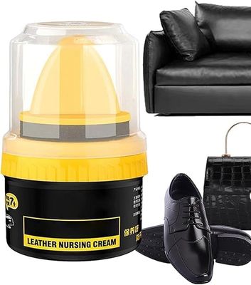 Elite sales Leather Nursing Cream, Black Shoe Polish with Sponge Applicator, Protects from Scuffs and Scratches