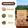 Arthyum Himalayan Pink Flavoured Salt with Mixed Herbs And Himalayan Pink Salt Blends with Chilly Garlic Seasoning mix - Popcorn, Noodles, Salad, Raita, Fruits, Makhana Pasta, Pizza, Salads, Premium Sprinkler | Unprocessed | Pure & Natural Traditiona view 3