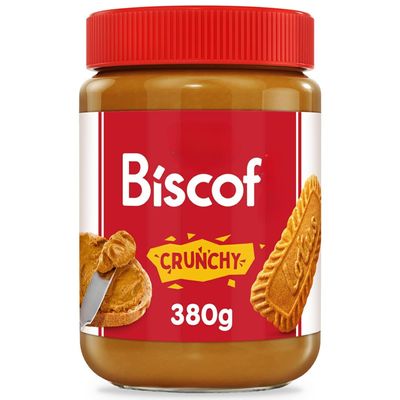 Bis'cof Crunchy Caramelised Biscuit Spread, 380g (Imported UK)