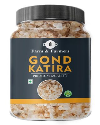 Farm & Farmers Gond Katira Tragacanth Gum 150g | Natural Edible Cooling Gum for Summer Drinks & Digestion | Ayurvedic Remedy for Body Heat, Constipation & Energy Boost.