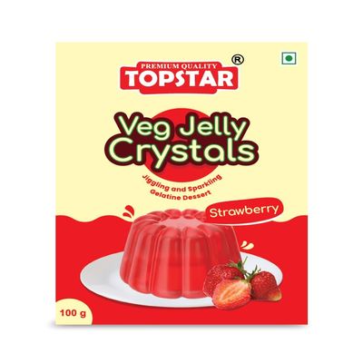 Jelly Crystals (Veg) Easy To Make | Ready To Eat (Strawberry)