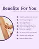Beaunis Lavender Wax Powder for Hair Removal for Women and Men | Hair Removal Powder with Aloevera | Painless Herbal Wax Powder, All Skin Types Hands, Legs, Underarms, Bikini & Intimate Area - 100 gm (Pack of 2) view 2