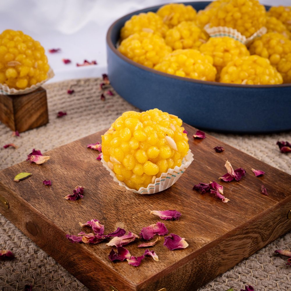 Chaugani Laddu 500g | Indian Sweets Made with Desi Ghee & Mishri | No Refined Sugar Ladoo | Homemade Taste | Healthy Mithai | Festive Gift Box | Guilt-Free | MAP Packed for Freshness & Long Shelf Life