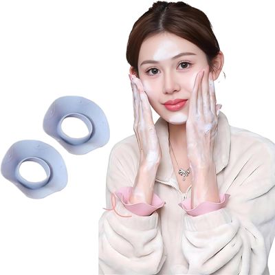 LepdoCart Silicone Face Wash Wristbands  Water-Blocking Bands for Hand Washing, Skincare & Makeup Routine, Reusable Splash Guard (Multicolor)