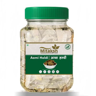 Mitaksh Amba Haldi - Jangli Haldi - Curcuma Aromatica - Wild Turmeric - Amba Haldi Whole Aamba - Aama Haldi - Kasturi Haldi - Curcuma amada - Wild Turmeric (400 g)