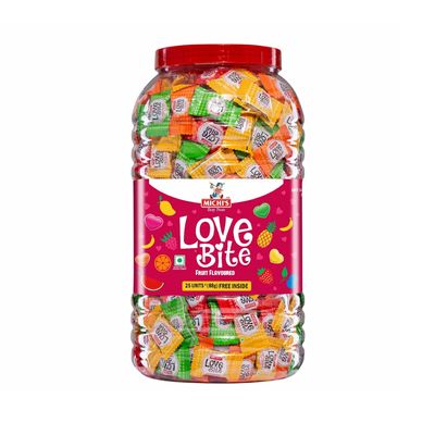 Michi's Candy - Big jar 625 Pieces (Love Bite)