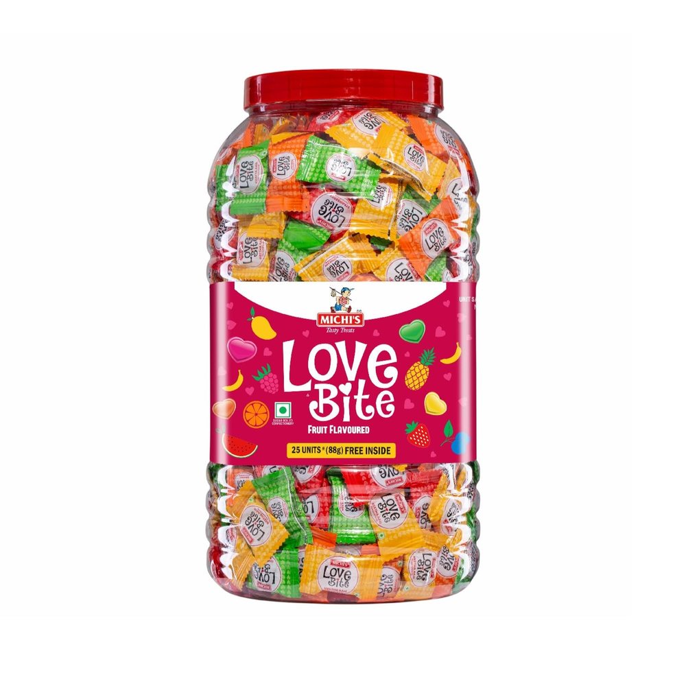 Michi's Candy - Big jar 625 Pieces (Love Bite)
