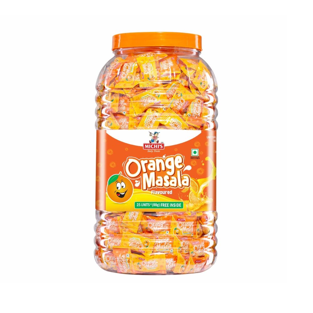 Michi's Candy - Big jar 625 Pieces (Orange Masala)