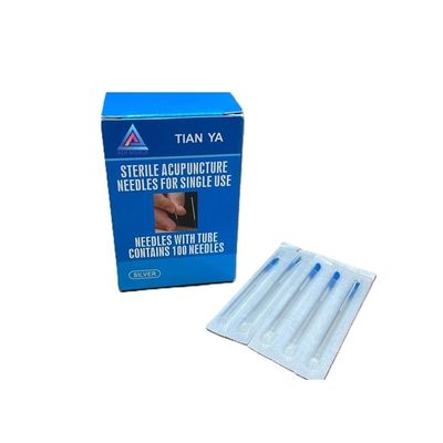 QQWORLD Arm Acupuncture Dry needle Physiotherapy Massager Silver with tube (0.25 * 60, 1, count)