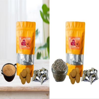 OotyMade.com Kudo Millet Biscuits Nutritious & Healthy & Tasty Snack-200gm Combo of 2