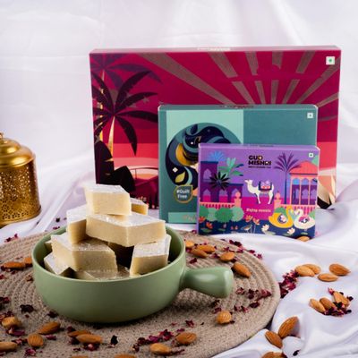Badam Katli Mishri 200g | Premium Almond Mithai Sweetened with Mishri | No Refined Sugar & Food Color | Rich & Authentic Traditional Sweet | Healthy Indian Dessert for Gifting & Celebrations | MAP Packed for Freshness & Long Shelf Life