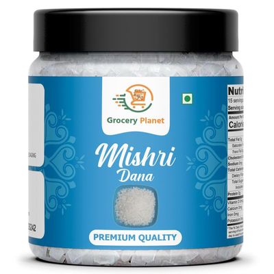 Grocery Planet Premium Mishri | Cutting Mishri |Sweet Sugar Crystal | Mishri Dana(900gm)