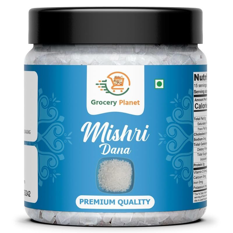 Grocery Planet Premium Mishri | Cutting Mishri |Sweet Sugar Crystal | Mishri Dana(900gm)