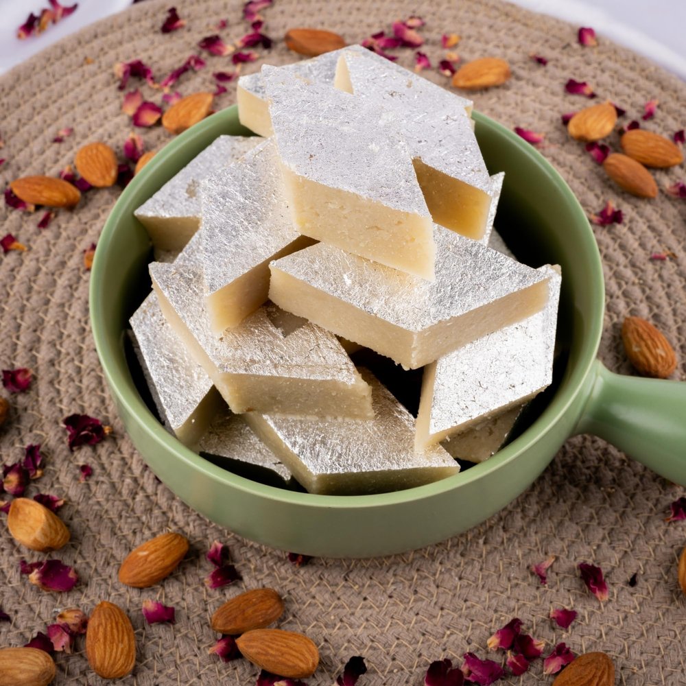 Badam Katli Mishri 800g | Premium Almond Mithai Sweetened with Mishri | No Refined Sugar & Food Color | Rich & Authentic Traditional Sweet | Healthy Indian Dessert for Gifting & Celebrations | MAP Packed for Freshness & Long Shelf Life