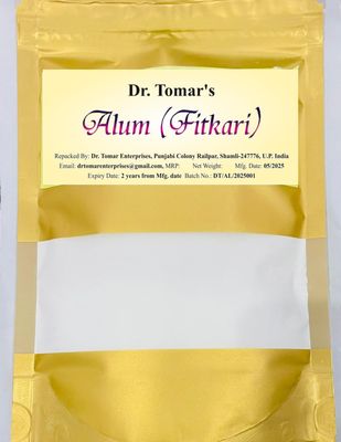 Alum Phitkari Stone Fitkari Crystals - 450 Gms For Face, Skin Care, Water Purification, Shaving Cuts burns, Odor Sweat Deodrant