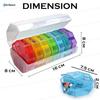ArtSpark Pill Organizer Box  7 Day Medicine Storage Box with 4 Times a Day and Separate Compartments, Portable Tablet Holder & Pill Case for Daily Use view 2
