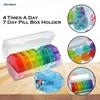 ArtSpark Pill Organizer Box  7 Day Medicine Storage Box with 4 Times a Day and Separate Compartments, Portable Tablet Holder & Pill Case for Daily Use view 4