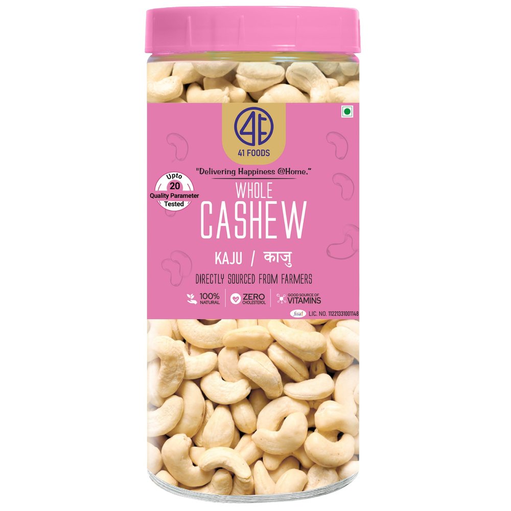 41 Foods Premium Cashews | W320 Kaju | 400g