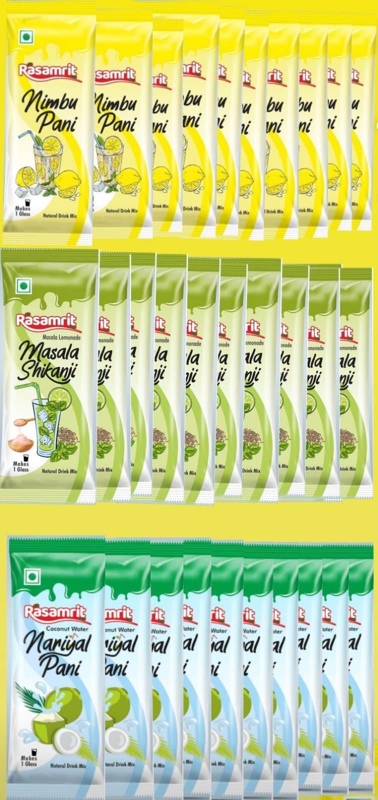 Combo Pack Of Rasamrit Nimbu Pani Masala | Masala Shikanji | Nariyal Pani