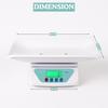 HealthIQ Digital Baby Weighing Scale for Newborns, Infant & Toddler Tray, Measures Up to 30kg, LCD Display, Accurate & Lightweight Baby Weight Machine TS-500 (White) view 2
