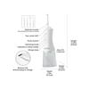 DENTIDEN Pro C90 Plus Cordless Water Flosser, 360 Rotating Tips, 3 Modes, 4 Nozzles, White view 2