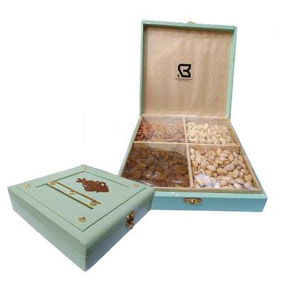 Banke Bihari Enterprises Premium Dry Fruit Gift Hamper | 200g Each of Cashews, Almonds, Raisins & Pistachios | Designer Gift Box with Safety Packaging |800g