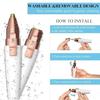 HOKAL Women Epilator Trimer For - Face, Chin, Cheek, Eyebrow, Upper Lip Hair Remover, Usb Rechargeable Trimer (2 In 1 Eyebrow Epilator), (White) view 2