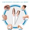 HOKAL Women Epilator Trimer For - Face, Chin, Cheek, Eyebrow, Upper Lip Hair Remover, Usb Rechargeable Trimer (2 In 1 Eyebrow Epilator), (White) view 3