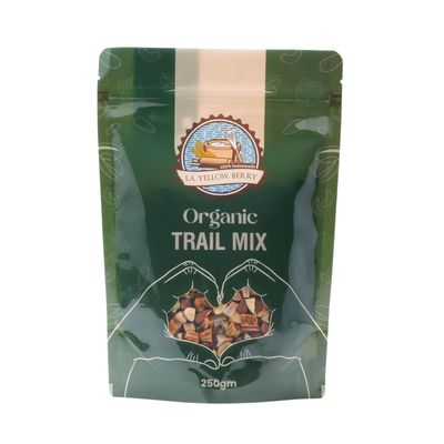LA YELLOW BERRY Organic Trail Mix  Healthy Snack with Nuts, Seeds & Dried Fruits  Natural Energy Booster, High Protein, Fiber-Rich Snack for On-the-Go, Office & Home (250g)