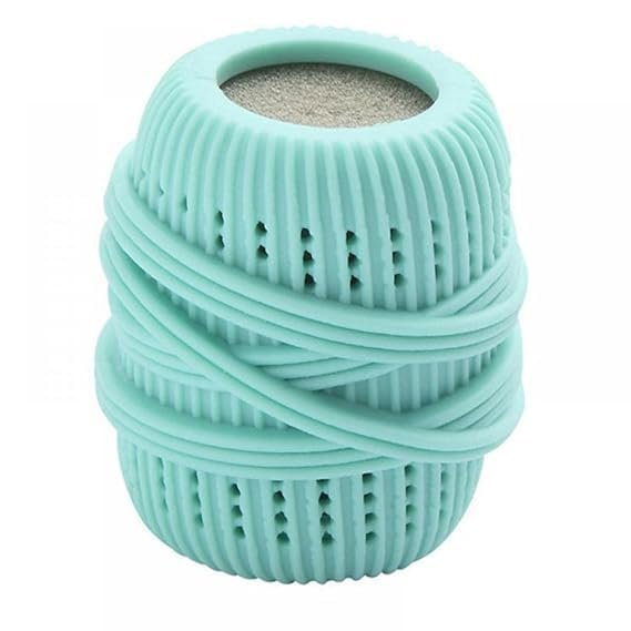 DHANMOHAN 1 Pcs Washing Machine Laundry Ball,Fabric Softener Dispenser Laundry Balls for Washing Machine Laundry Softener Liquid Refillable Ball Prevents Tangling of Clothes.(Multicolor)