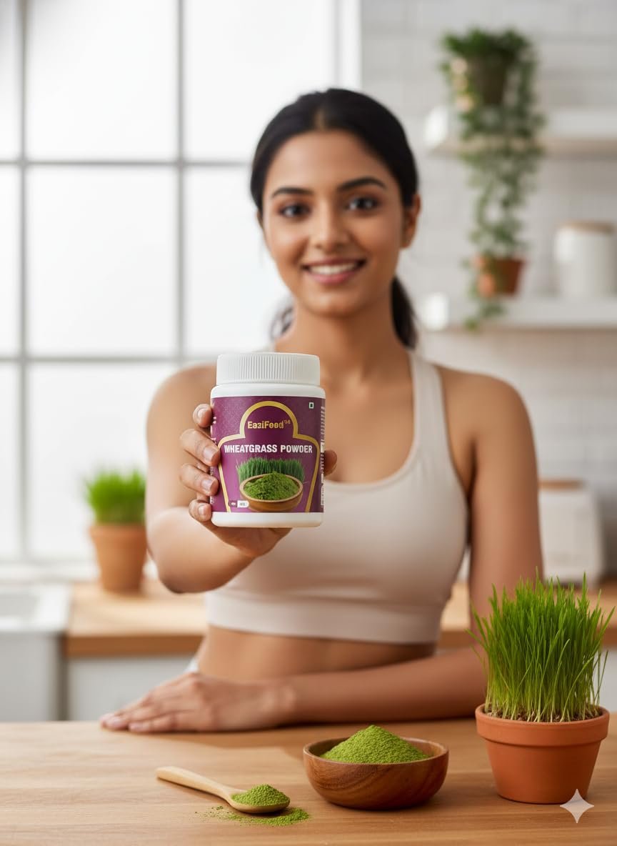 Herbal Detox Supergreens Blend Powder (180g, Wheatgrass)