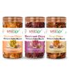 SNUTZY RagiQuinoaBeetroot Chips | Chatpata Indian Masala || Crunchy Millet & Veg Chips, Healthy & Guilt Free Snack | Combo Pack (3 Jars x 150g Each) view 1