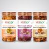 SNUTZY RagiQuinoaBeetroot Chips | Chatpata Indian Masala || Crunchy Millet & Veg Chips, Healthy & Guilt Free Snack | Combo Pack (3 Jars x 150g Each) view 2