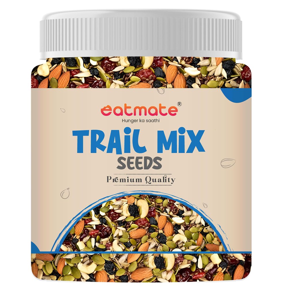 Eatmate Absolute Healthy Dry Fruits and seedMix 1 Kg (Pack of 1), Premium Trail Mix | Healthy MixedSeed with Dry Fruits | Almond | Cashew | Cranberry | Pumpkin | Sunflower | Black Raisins